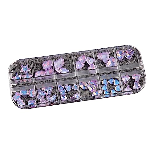 12 Gitter Kristallnägelkunst Schmuckanhänger Kristall 3d Diamant Nagel Strassnageldekoration Nageldekoration von JSGHGDF