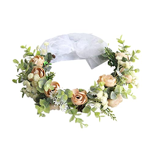 Blumenförmige Frauen Hochzeit Modisches Handgefertigtes Dünnes Haar Verstellbarem Band Haarschmuck Blumenförmige Frauen Hochzeit Modisches Handgefertigtes Dünnes Haar Verstellbarem Band Haarschmuck von JSGHGDF
