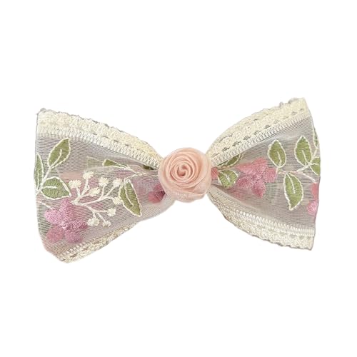 Blumenhaarbögen Besticktes Haarclip Chinesischer Stil Bowknot Haare Clip Frauen Haarhalter Nicht Schlammige Barrettes Haarwerkzeug von JSGHGDF
