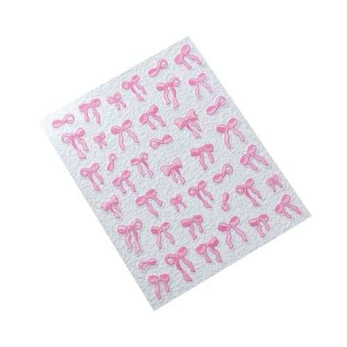 Bowknot Nails Decals Ribbon BOWS Kunstaufkleber Weiße Bögen Maniküre Aufkleber Kleber Aufkleber von JSGHGDF