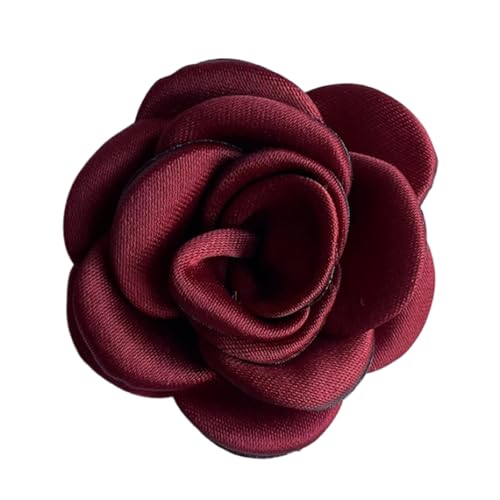 JSGHGDF Camellia Brosche Frauen Mode Anpulnstifte Haarhut Accessoires Vintage Camellia Corsage Pin Anlapppins Für Pullovertuch von JSGHGDF