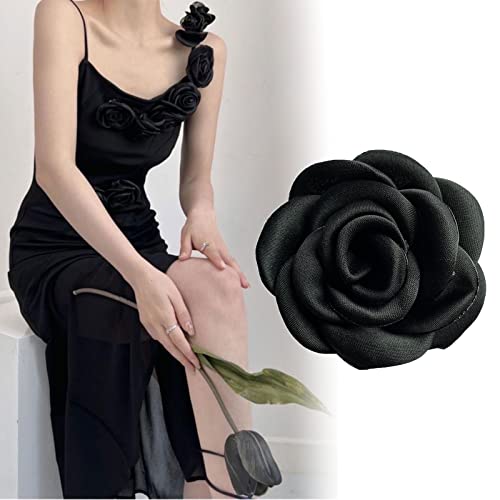 JSGHGDF Camellia Brosche Frauen Mode Anpulnstifte Haarhut Accessoires Vintage Camellia Corsage Pin Anlapppins Für Pullovertuch von JSGHGDF