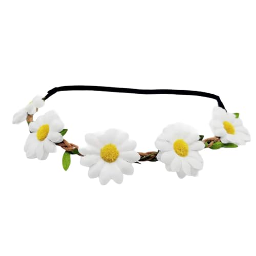 Einzigartiger Blumenkranz, Haarschmuck, elastisches Blumen-Stirnband, Kopfbedeckung für Festivals und Hochzeiten, Halloween-Partys Einzigartiger Blumenkranz, Haarschmuck, elastisches Blumen-Stirnband, Kopfbedeckung für Festivals und Hochzeiten, Halloween-Partys von JSGHGDF