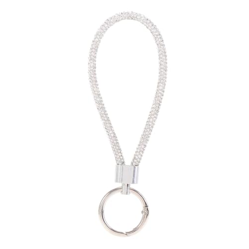 Glitzer-Schlüsselanhänger, Handgelenkschlaufen, Kordel, Strass, Handy-Schlüsselband, Anti-Verlust-Seil, Auto-Schlüsselanhänger, Geldbörsen-Dekoration, Weiss/opulenter Garten, Small Glitzer-Schlüsselanhänger, Handgelenkschlaufen, Kordel, Strass, Handy-Schlüsselband, Anti-Verlust-Seil, Auto-Schlüsselanhänger, Geldbörsen-Dekoration, Weiss/opulenter Garten, Small von JSGHGDF