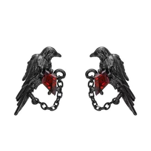 Gothic Crow Studs Ohrringe Dark Styles Allergie Widerstandsohrschmuck Für Anime Lüfter Und Trendsetters Legierungsaluy Allergie Resistent von JSGHGDF