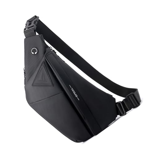 Gürteltasche für Herren Reiten Camping Große Kapazität Brusttasche Spritzwassergeschützte Tasche, Schwarz , Right shoulder Gürteltasche für Herren Reiten Camping Große Kapazität Brusttasche Spritzwassergeschützte Tasche, Schwarz , Right shoulder von JSGHGDF
