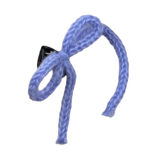 Haarspange mit gestrickten Schleifen, süße Stile, modische weiche Haarklammer für Damen von JSGHGDF