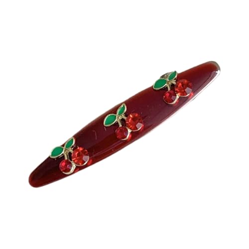 Haarspangen Haarspange Süßkirschen Haarspange Kristall Elegant 2000er Jahre Trend Kirschen Bündel Kopfbedeckung Sweet Balletcore Trend von JSGHGDF
