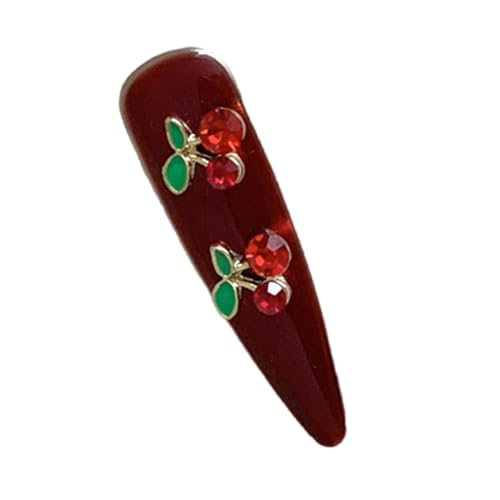 Haarspangen Haarspange Süßkirschen Haarspange Kristall Elegant 2000er Jahre Trend Kirschen Bündel Kopfbedeckung Sweet Balletcore Trend von JSGHGDF