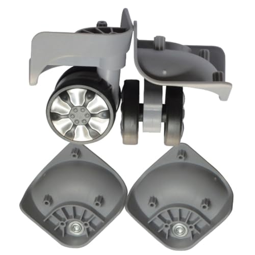 JSGHGDF 1 Paar A78 Koffer Gepäck 360 Grad Räder Reparatur Zubehör Trolley Radteile für Damen Herren, hellgrau von JSGHGDF