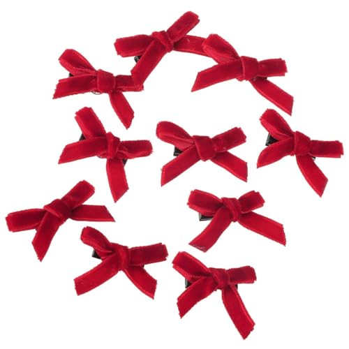 JSGHGDF 10 x Samt-Haarspangen, Haarschmuck, französische Haarspangen, Kopfbedeckung, Haarschmuck JSGHGDF 10 x Samt-Haarspangen, Haarschmuck, französische Haarspangen, Kopfbedeckung, Haarschmuck von JSGHGDF