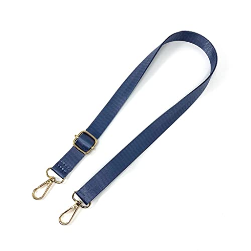 JSGHGDF 137,2 cm Handtaschen-Schultergurt, Ersatz-Nylongurt für Damen, Geldbörse, Crossbody-Tasche, Verstellbarer Riemen mit Metallhaken, blau, Six Point Webbing von JSGHGDF