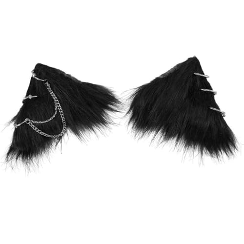JSGHGDF 2 x Dunkle Haarspange Mädchen Haarspangen Katzenohren Tierohren Haarspange Set Ringe Kette Vielseitige Haarspangen JSGHGDF 2 x Dunkle Haarspange Mädchen Haarspangen Katzenohren Tierohren Haarspange Set Ringe Kette Vielseitige Haarspangen von JSGHGDF