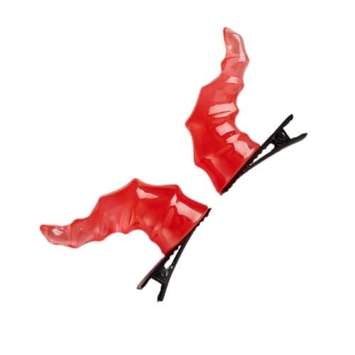 JSGHGDF 2PCS Horn Haarnadel Frauen Teenager Goth Haar Clip Halloween Karneval Party Haar Clip von JSGHGDF