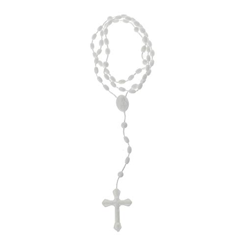 JSGHGDF 8 Farben Schöne Leuchten In Dunklen Rosenkranzperlen Für Cross Halskette Schmuck Noctilucent Must Have For Catholicism Betenpassungsname von JSGHGDF