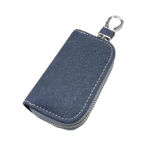 JSGHGDF Autoschlüsseletui mit PU-Autoschlüsselanhänger, praktische Autoschlüsseltasche, modischer Schlüsselhalter, Schlüsselanhänger-Tasche für Männer und Frauen, marineblau von JSGHGDF