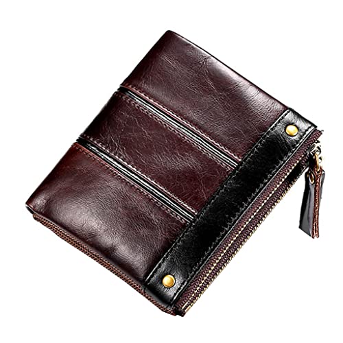 JSGHGDF Blocking Leather Wallet for Men with Pocket Vintage Card Holder, dunkelbraun JSGHGDF Blocking Leather Wallet for Men with Pocket Vintage Card Holder, dunkelbraun von JSGHGDF