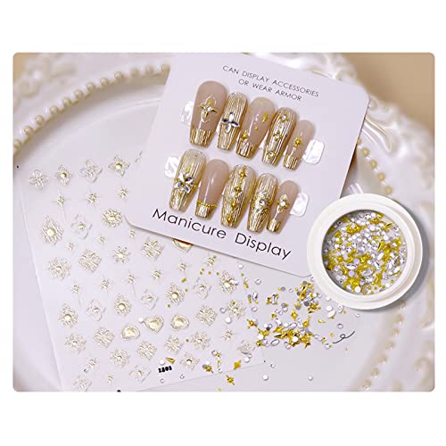 JSGHGDF Bronzing Gold Silber Aufkleber Herz Kunst Aufkleber Selbstklebende Abziehbilder Falsche Lieferungen von JSGHGDF