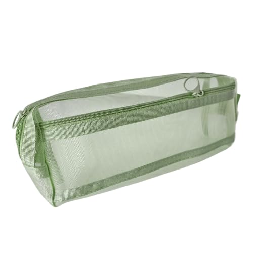 JSGHGDF Clear Pen Bag Ästhetic Case Doppelschichten Meshes Stifte Beutel Große Kapazität Schulbüro Liefert Klare Doppelschichten Mesh Organisatoren von JSGHGDF