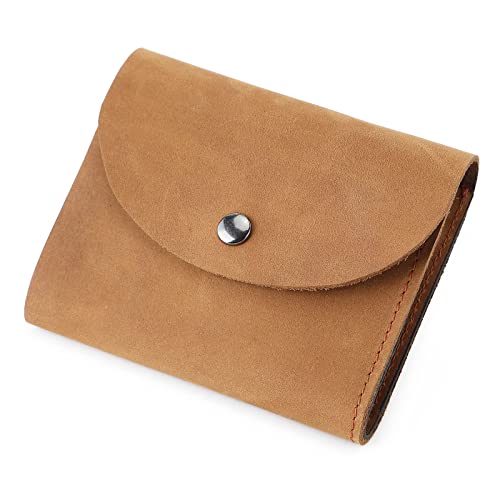 JSGHGDF Damen Blocking Geldbörse Leder Geldbörse Vintage Kartenhalter Geldbörsen, braun von JSGHGDF