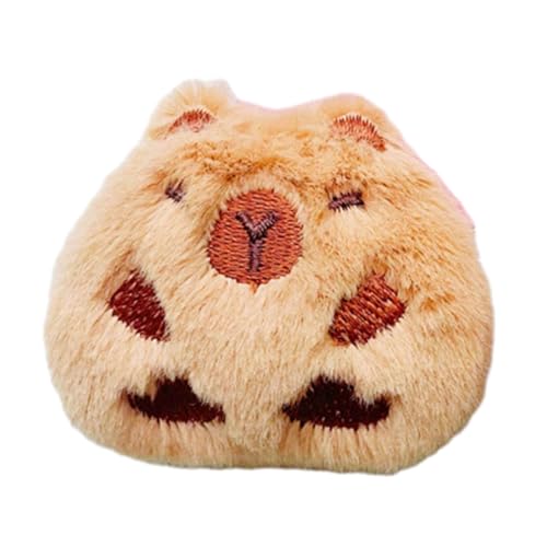 JSGHGDF Elegante Capybara-Brosche für Damen, zarte Stoffpuppe, Revers und Schmuck, wie detaillierte Beschreibung, wie detaillierte Beschreibung, Siehe ausführliche Beschreibung, Siehe Beschreibung von JSGHGDF