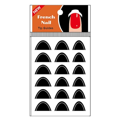 JSGHGDF French Tip Guides Selbstklebende French Manicure Streifen Aufkleber für Hilfsdekoration Schablone von JSGHGDF