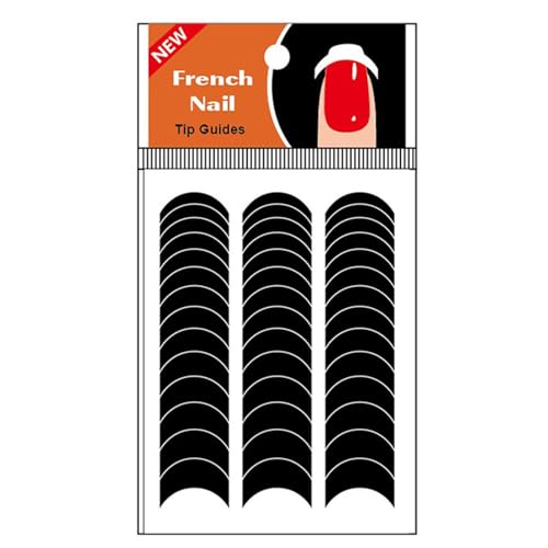 JSGHGDF French Tip Guides Selbstklebende French Manicure Streifen Aufkleber für Hilfsdekoration Schablone JSGHGDF French Tip Guides Selbstklebende French Manicure Streifen Aufkleber für Hilfsdekoration Schablone von JSGHGDF