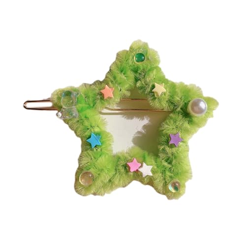 JSGHGDF Frühlings-Plüschstern-Haarnadel für Damen, süßer Charm, Haarspange, ästhetisches Haar-Accessoire JSGHGDF Frühlings-Plüschstern-Haarnadel für Damen, süßer Charm, Haarspange, ästhetisches Haar-Accessoire von JSGHGDF