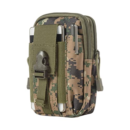 JSGHGDF Gürteltasche für Herren, multifunktionale Gürteltasche, Mittelalter, ältere Menschen, kleine Tasche, Sporttasche, Dschungel Digital Camou von JSGHGDF