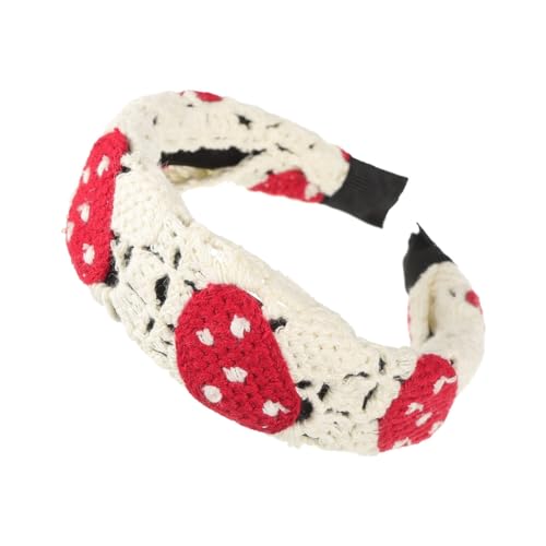 JSGHGDF Haarband mit Häkelmuster, buntes Web-Stirnband für Damen, Make-up, Gesicht waschen von JSGHGDF