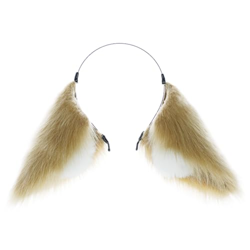 JSGHGDF Haarreif mit pelzigen Ohren, Anime-Dienstmädchen, für Mädchen von JSGHGDF