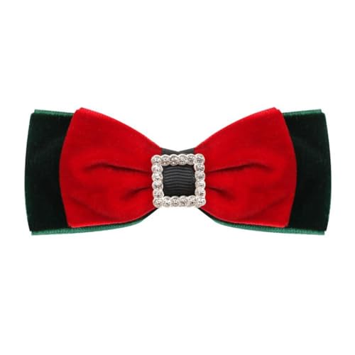 JSGHGDF Haarspangen mit Weihnachtsschleife und Metall, Alligator-Schneemann-Haarspangen, Festival, Party, Kostüm, Geschenk für Frauen von JSGHGDF
