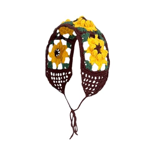 JSGHGDF Häkel-Stirnband, ausgehöhltes Haar-Halstuch, Raffhalter, Kopftuch, ethnisches Blumenmuster, Turban für Mädchen, Foto-Requisiten JSGHGDF Häkel-Stirnband, ausgehöhltes Haar-Halstuch, Raffhalter, Kopftuch, ethnisches Blumenmuster, Turban für Mädchen, Foto-Requisiten von JSGHGDF