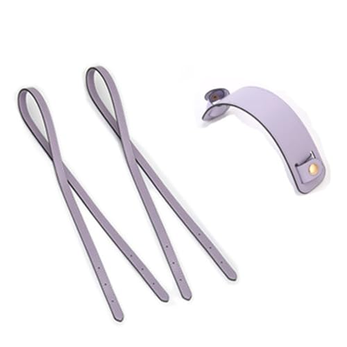 JSGHGDF Handtaschengürtel, Ersatz-PU-Leder, Schultergurt mit Schulterpolster für Geldbörse, Umhängetasche, Achseltasche, Gurt, 81 cm, violett, S von JSGHGDF