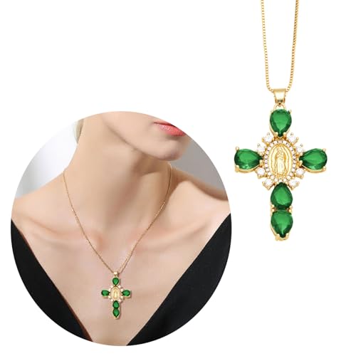 JSGHGDF Heilige Kreuze Halskette Mit Funkelnden Strasssteinen Stilvolle Neckkette Für Trendige Männer Und Frauen JSGHGDF Heilige Kreuze Halskette Mit Funkelnden Strasssteinen Stilvolle Neckkette Für Trendige Männer Und Frauen von JSGHGDF