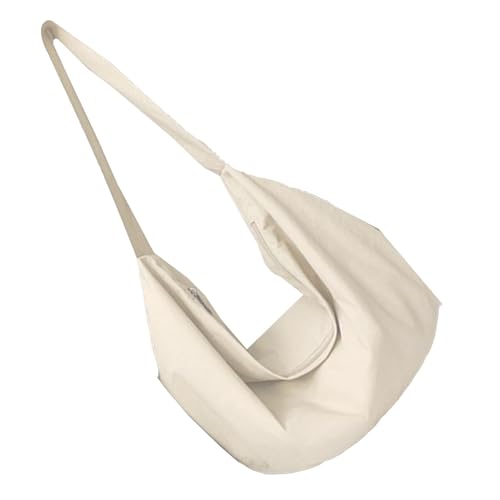 JSGHGDF Japanische Umhängetasche für Damen, große Kapazität, Umhängetasche, einfache Knödel, lässig, Kuriertasche, große Kapazität, Schultertasche, japanische Umhängetasche, beige, 60x35*11 in von JSGHGDF