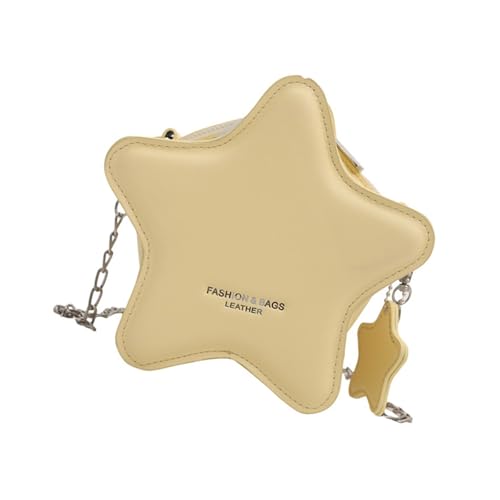 JSGHGDF Kompakt Sternförmige PU Leder Crossbody Tasche Für Frauenschule Mit Kette Für Einkäufe Und Tägliche Aktivitäten Kleine Geldbörse von JSGHGDF