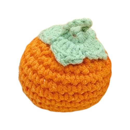 JSGHGDF Mode Handgefertigte Schlüsselbund Accessoire Wollwolle Gehäkelte Obstheizzubehör Stylische Frauen Girls Bag Dekoration Geldbeutel Schlüsselbund von JSGHGDF