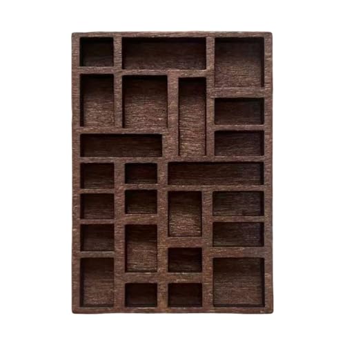 JSGHGDF Mode Miniatur Holzmarket Schmuckstücksschelf Taschengröße Kristallbox Tragbarer Schmuckhalter Für Männer Und Frauen Modische Schmuckausstellung von JSGHGDF