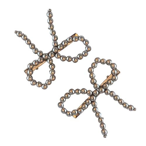 JSGHGDF Modische Haarspange Zubehör Perlen Schleife Haarnadel Haarspange Einzigartige Haarspange Partys Hochzeiten von JSGHGDF