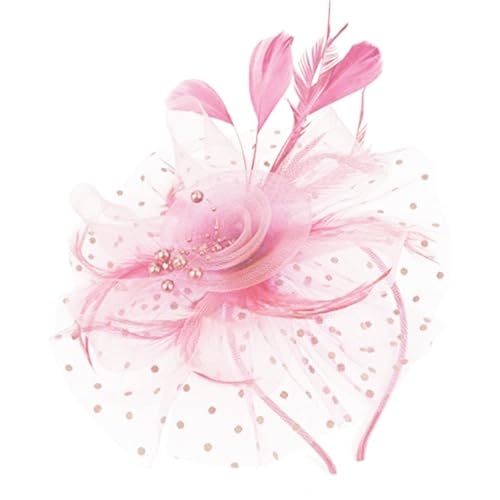 JSGHGDF Modischer Netzhut mit gefiedertem Stirnband, Haarschmuck, Abend-Cosplay-Haarteile für Hochzeiten und besondere Anlässe JSGHGDF Modischer Netzhut mit gefiedertem Stirnband, Haarschmuck, Abend-Cosplay-Haarteile für Hochzeiten und besondere Anlässe von JSGHGDF