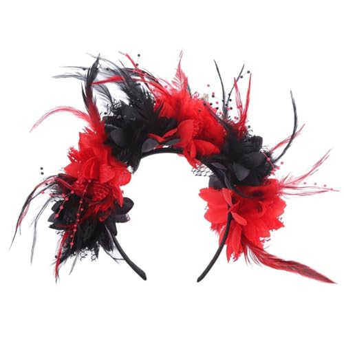 JSGHGDF Modisches Haarband in Blumenform, für Mädchen, Halloween-Haarbänder, Haarschmuck von JSGHGDF