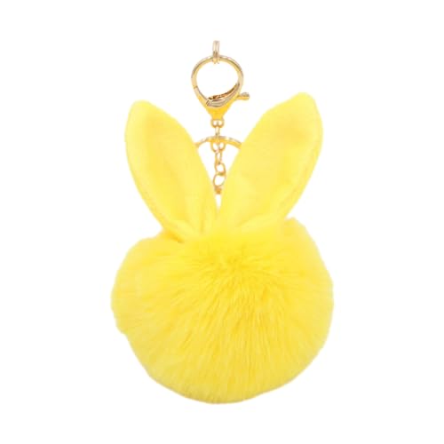 JSGHGDF P Spielzeug Rucksack Anhänger Spielzeug Schlüsselanhänger Ornament Tasche Charm Weihnachten Neujahr für Mädchen Frauen 9-10 cm, gelb von JSGHGDF