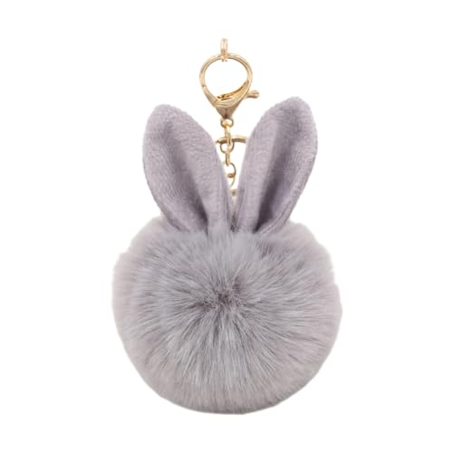 JSGHGDF P Spielzeug Rucksack Anhänger Spielzeug Schlüsselanhänger Ornament Tasche Charm Weihnachten Neujahr für Mädchen Frauen 9-10 cm, hellgrau von JSGHGDF