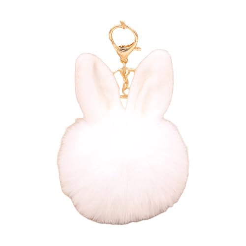 JSGHGDF P Spielzeug Rucksack Anhänger Spielzeug Schlüsselanhänger Ornament Tasche Charm Weihnachten Neujahr für Mädchen Frauen 9-10 cm, weiß von JSGHGDF