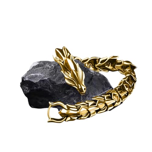 JSGHGDF Praktischer Dominereiner Dragon Armband Hip Hop Armreif Für Männer Vintage Norses Warriory Schmuckzubehör JSGHGDF Praktischer Dominereiner Dragon Armband Hip Hop Armreif Für Männer Vintage Norses Warriory Schmuckzubehör von JSGHGDF