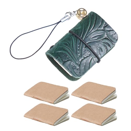 JSGHGDF Praktisches Ledertaschen Notizbuch Vielseitiger Leder Taschenpad Mit Schlüsselring Für Inspiration Und Platten Für Auslöse von JSGHGDF