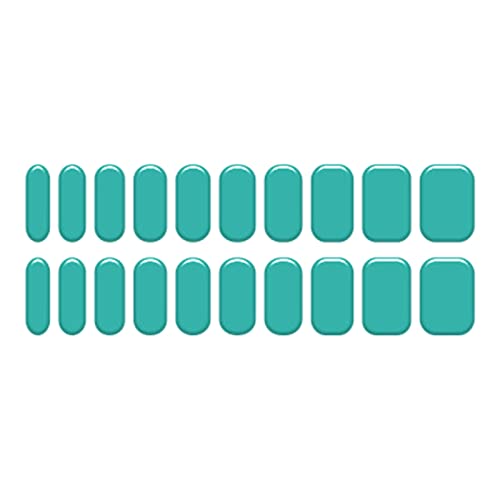 JSGHGDF Semi Cured Gel Polish Adhesive Full Wrap Gel Art Sticker Wasserdichter Gel Wrap Sticker mit von JSGHGDF