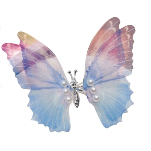 JSGHGDF Shaking Butterfly-Nymphe Kopfbedeckung mit Perlen ziert Haarspange Foto-Requisiten Frauen Haarschmuck Feenperlen von JSGHGDF