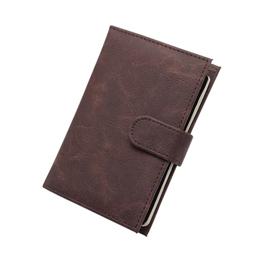 JSGHGDF Stilvolle Lederhalter Reisebrieftasche Kartenetui Dokument für Frauen u, braun, M, Gepäck-Set von JSGHGDF